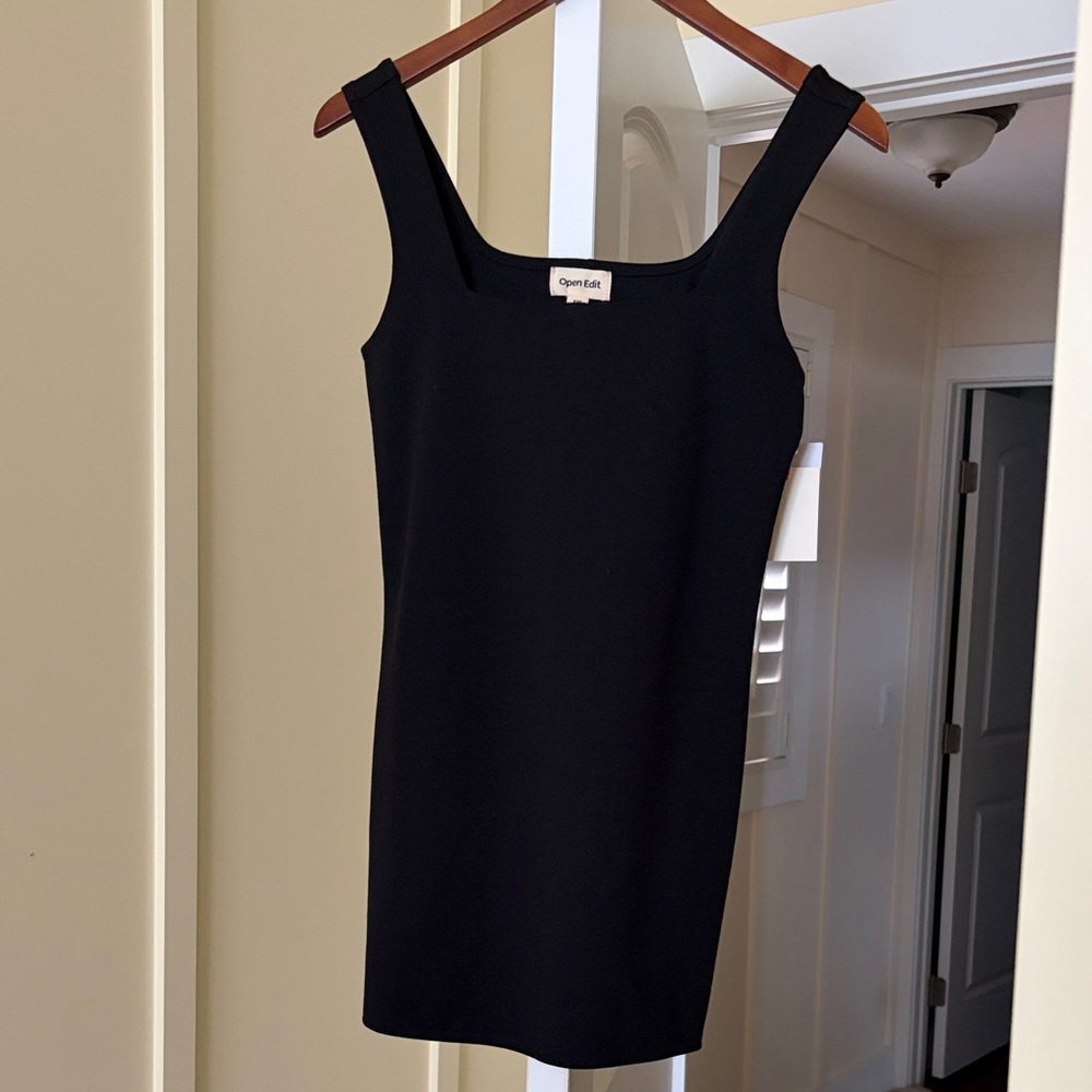 Open Edit Women's Black skort (dress with built in shorts) NWT XXS